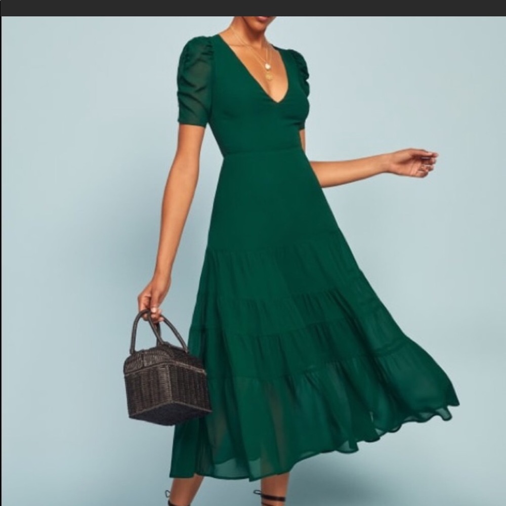 Reformation Green Dress NWT size 4